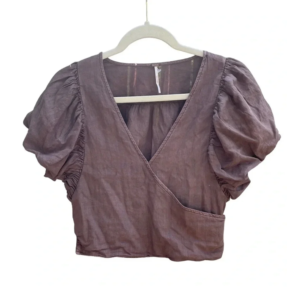 FREE PEOPLE CANT GET ENOUGH WRAP TOP
